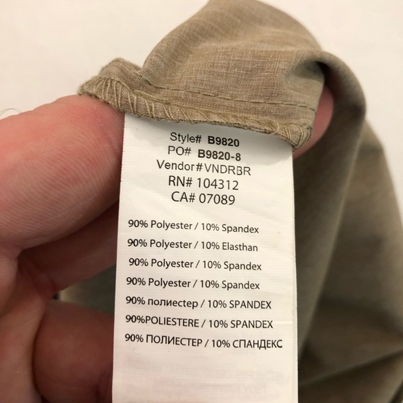 Burnside Hybrid Stretch Khaki Heather Surf Swim Trunks Board Shorts Men’s 40 - Picture 8 of 8